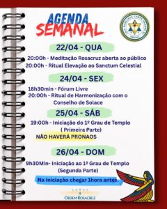 Agenda Semanal!